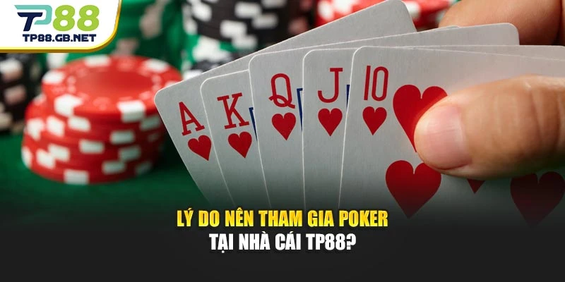 Lý do nên tham gia Poker tại nhà cái TP88?